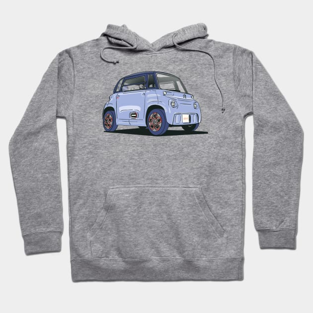 Citroen Ami electric car Hoodie by Webazoot